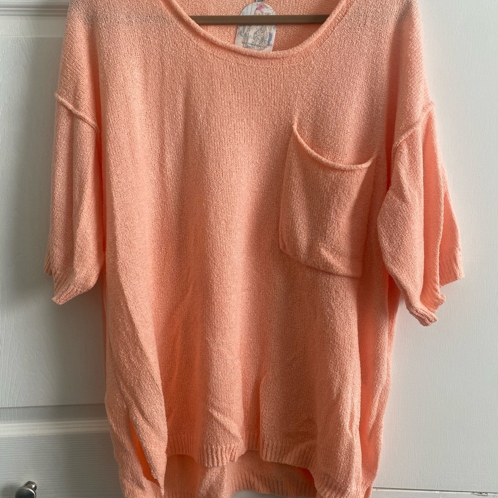 Peach Women's Crew Neck Sweater